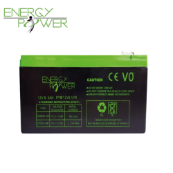 BATTERIE ENERGY POWER 12V 8.5AH EN BAC V0 avenue de la sécurité