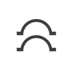 Bride de fixation sur poteau ø50mm (1 kit 4 brides)