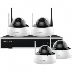 WIFI KIT, 4*DOMES 2MP, NVR, H265 - DD 1TO