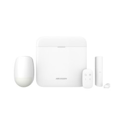Kit GPRS Hikvision – 1 détecteur PIR, 1 contact porte/fenêtre, 1 télécommande