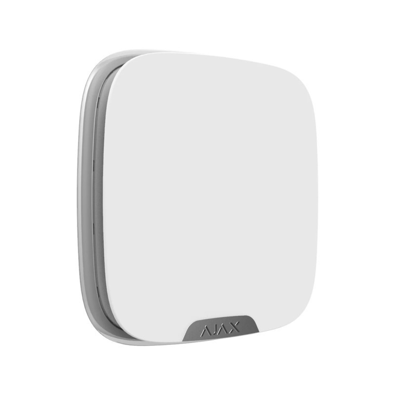 SIRÈNE BLANCHE INT/EXT FILAIRE G3 AVEC CLIP POUR PLAQUE