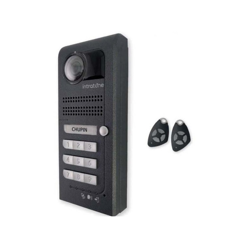 INTERPHONE VIDÉO VILLA 1 BOUTON D'APPEL AVEC CLAVIER 9 TOUCHES