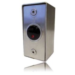 BOUTON POUSSOIR PAR APPROCHE IR MONTÉ SUR BOITIER INOX SAILL Acie