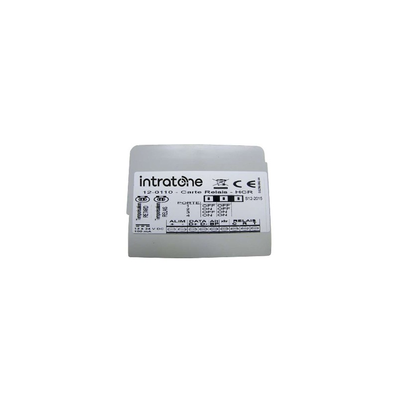 CARTE 1 RELAIS SUPPLÉMENTAIRE POUR CENTRALE DE GESTION 1 PORTE ET/OU 2
