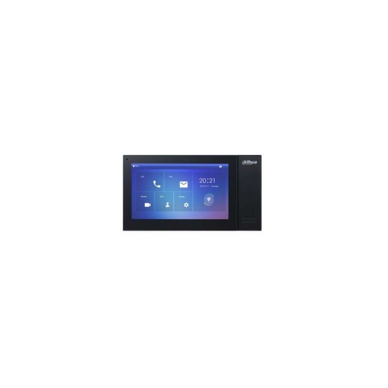 POSTE INTÉRIEUR VIDÉO NOIR COULEUR 7 POUCES, CARTE SD 8GB INCLUSE Dahu