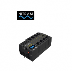 ONDULEUR 1000VA / 600W-8 PRISES+T-BATTERIE 12V / 8,5AH